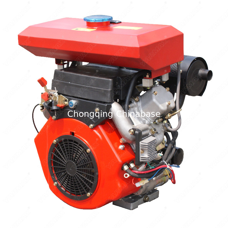 motor diesel refrigerado por aire de 2V88 19HP KAMA 14kW dos cilindros V Twin 4 movimientos de poco ruido