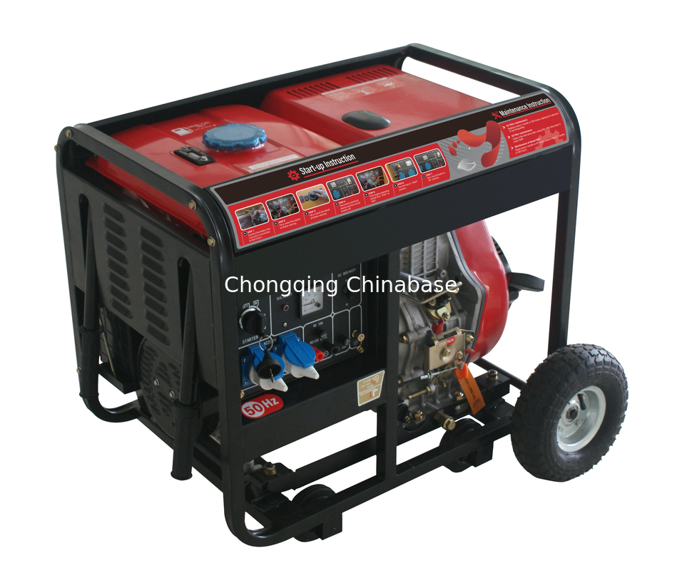 Generador diesel portátil YM8700E DC12V 8.3A 6.5kW 6.0kW Generador diesel