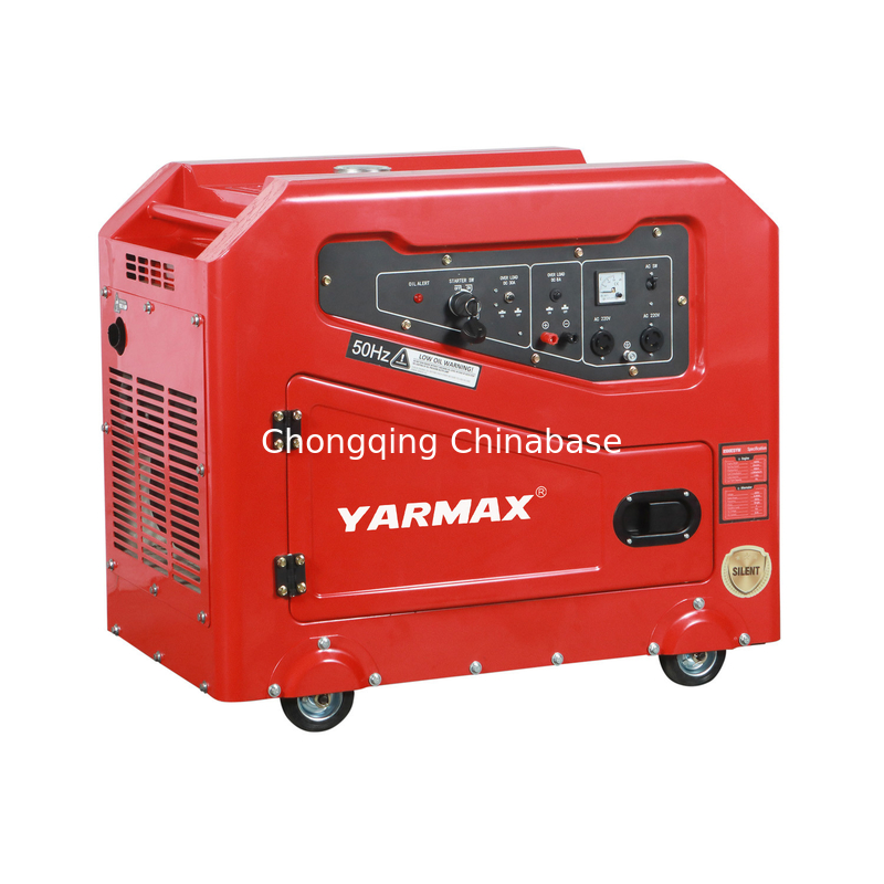 Cilindro diesel silencioso portátil del generador 9.6KW 10.4KW 1105FE de YM13800T solo