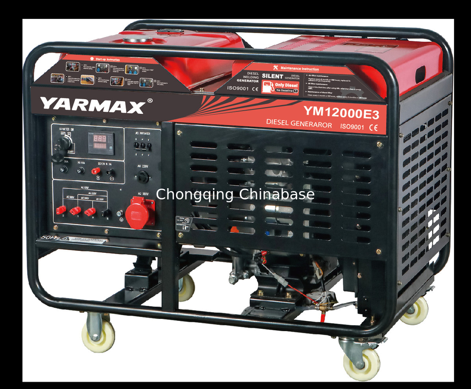 generador diesel portátil abierto 8.8KW 9.8KW YM12000E YM2V80 refrigerado por agua
