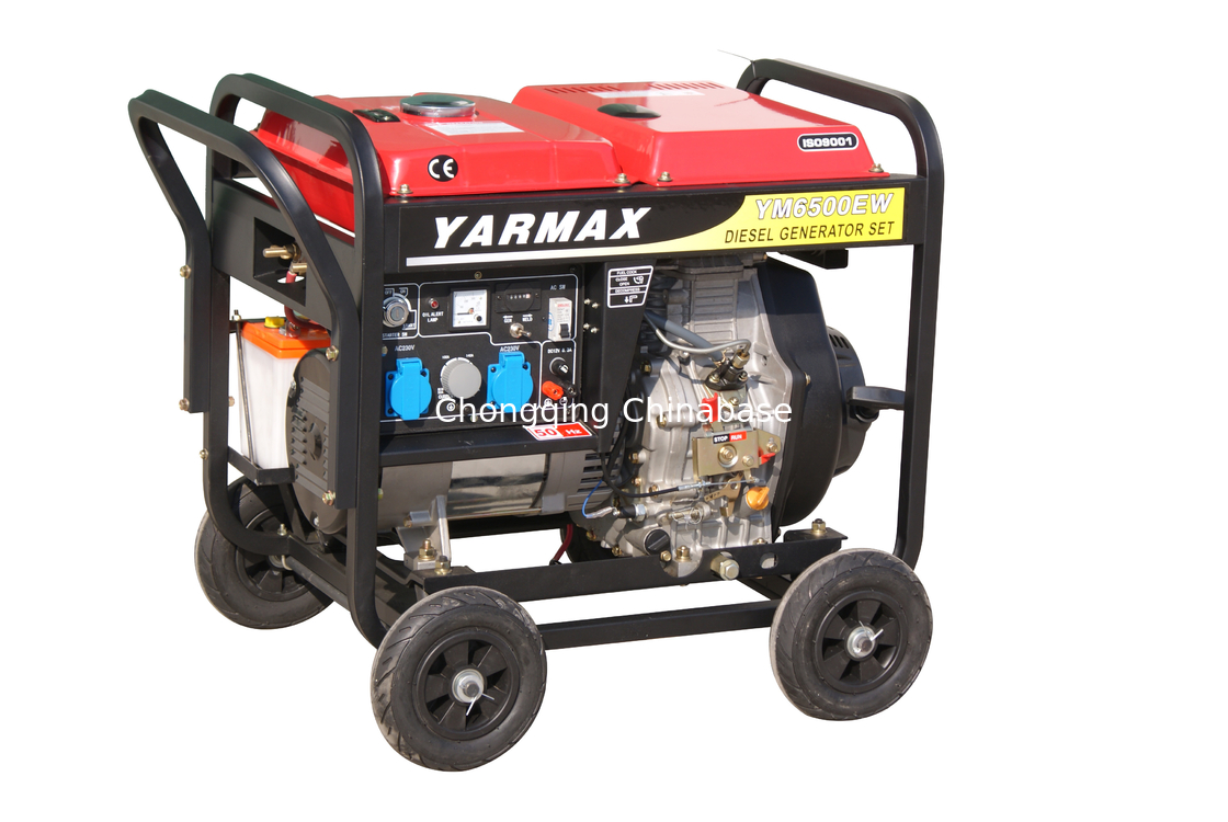 Generador de soldadura portátil diésel de 2KW refrigerado por aire YM6700 9.1A 50-180A 25-30V